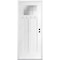 Codel Doors 36" x 96" Primed White Shaker Exterior Fiberglass Door 3080LHISPSFHFLS300P691615M - alternate 1